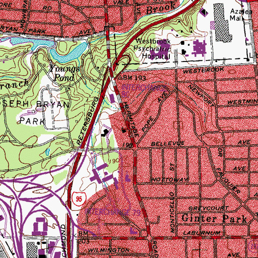 Topographic Map of Calvin Presbyterian Church, VA