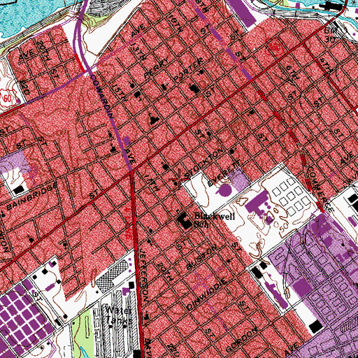 Topographic Map of Cathedral of Life United Holiness Church, VA