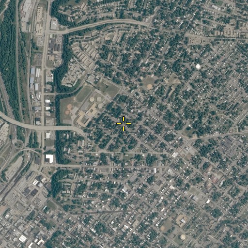 Aerial/Satellite Image of Greater Mount Moriah Baptist Church, VA