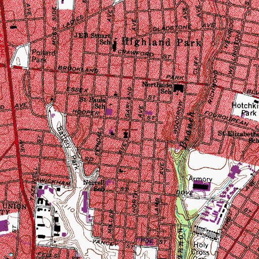 Topographic Map of Greater Refuge Church of Our Lord Jesus Christ, VA