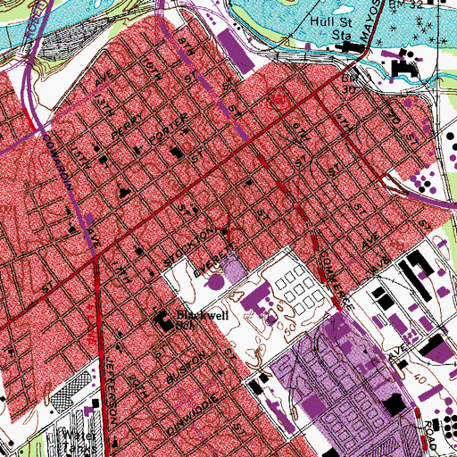 Topographic Map of Jerusalem Holy Church, VA