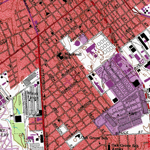 Topographic Map of New Canaan Pentecostal Church, VA