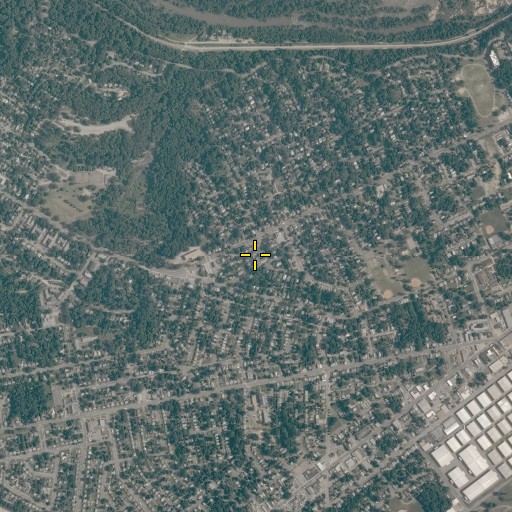 Aerial/Satellite Image of Berryman United Methodist Church, VA