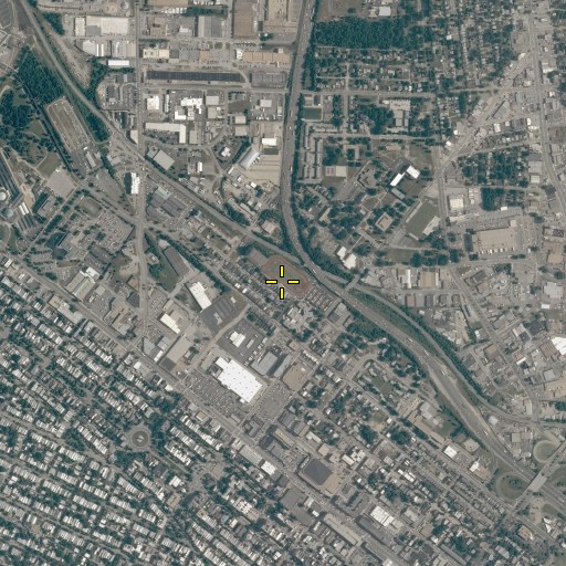 Aerial/Satellite Image of Moore Street Baptist Church, VA