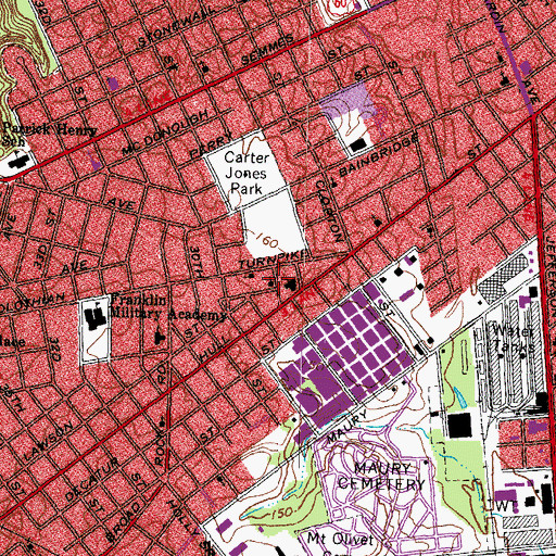 Topographic Map of Saint James United Holiness Church, VA