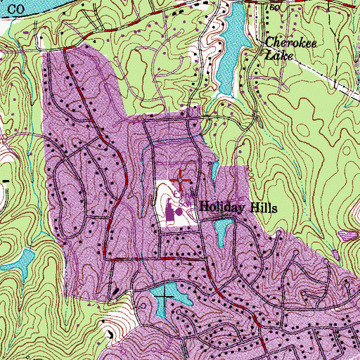 Topographic Map of Fisher Park, VA