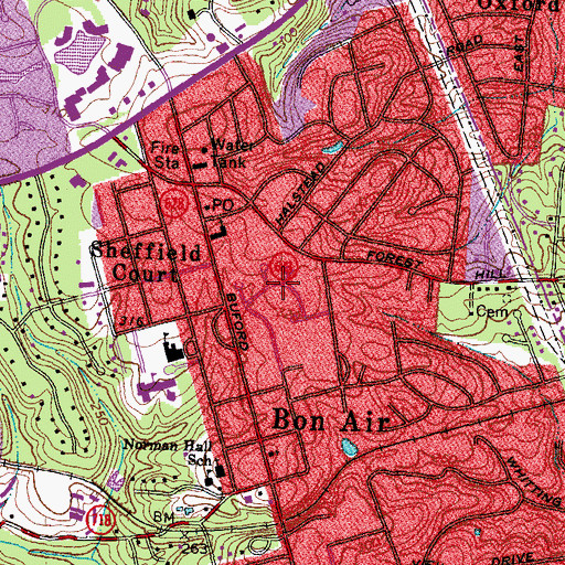 Topographic Map of Grand Summit, VA