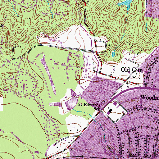 Topographic Map of Ramsgate, VA