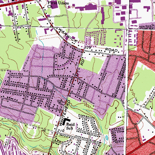 Topographic Map of Church of Christ, VA