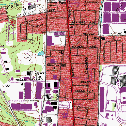 Topographic Map of Clopton, VA