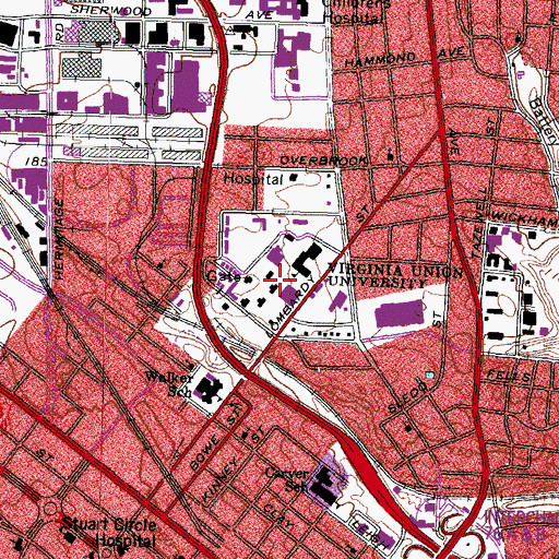 Topographic Map of Coburn Building, VA
