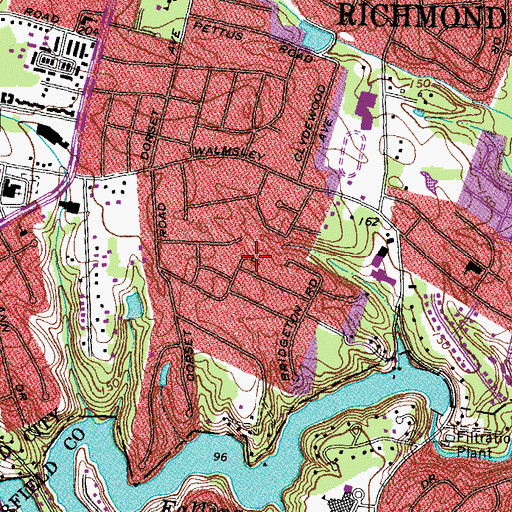 Topographic Map of Dorchester, VA