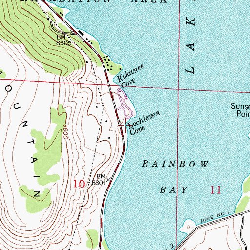 Topographic Map of Lochleven Cove, CO