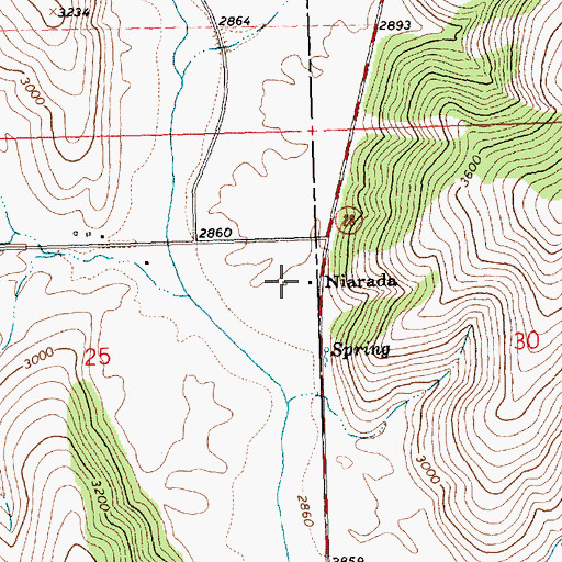 Topographic Map of Niarada School (historical), MT