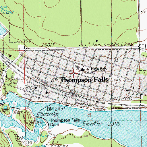 Topographic Map of The Church of Jesus Christ of Latter Day Saints, MT