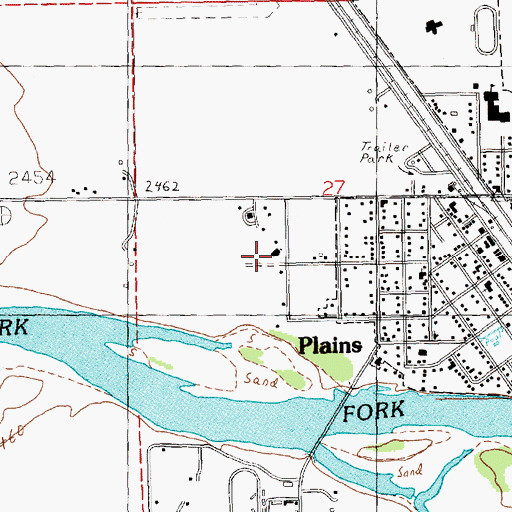 Topographic Map of Christian and Missionary Alliance Church, MT