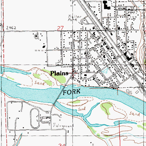 Topographic Map of Rittenour Clinic, MT