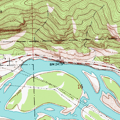 Topographic Map of Frost (historical), MT