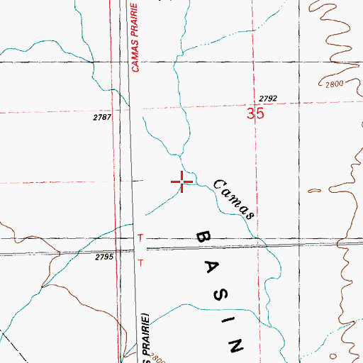 Topographic Map of Micharl Creek, MT