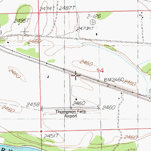Topographic Map of Brownman (historical), MT