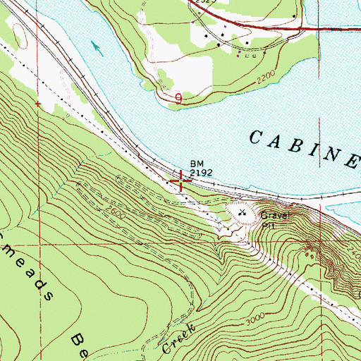 Topographic Map of Smead (historical), MT