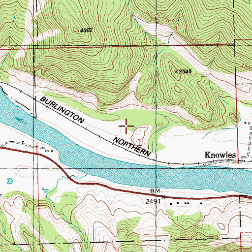 Topographic Map of Last Chance (historical), MT