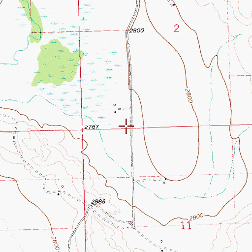 Topographic Map of Valleyview Post Office (historical), MT