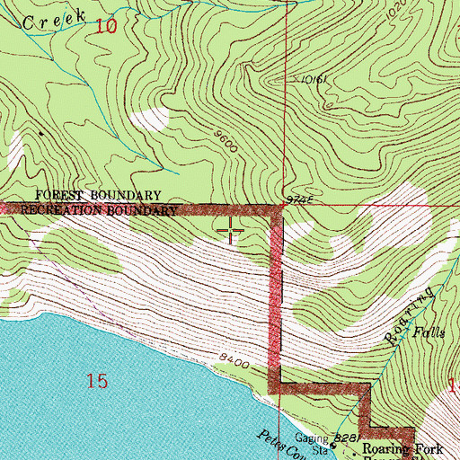 Topographic Map of Knight Ridge, CO