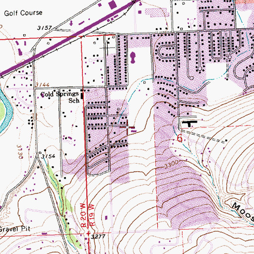 Topographic Map of Garden City Chapel, MT