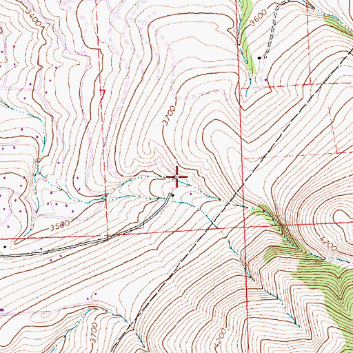 Topographic Map of Unity Church of Missoula, MT