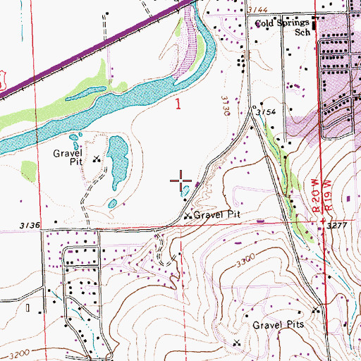 Topographic Map of New Life Community Church, MT