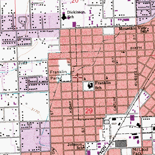 Topographic Map of Reformed Baptist Church, MT