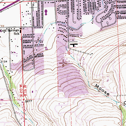 Topographic Map of Hillside Place, MT