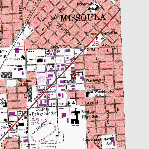 Topographic Map of Bitterroot Natural Medicine Clinic, MT