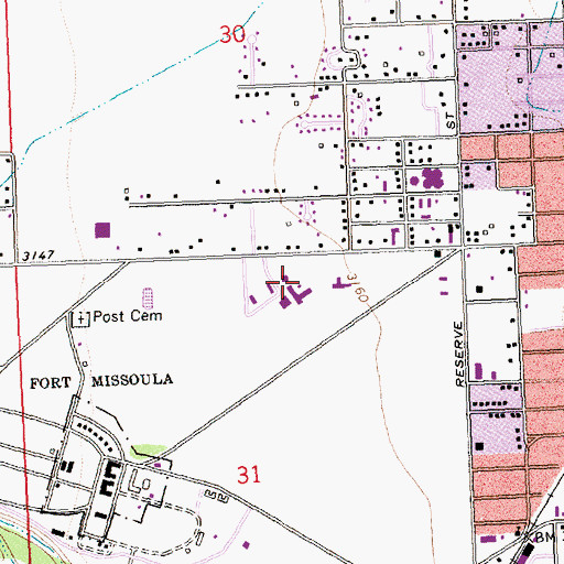 Topographic Map of Community Medical Center, MT