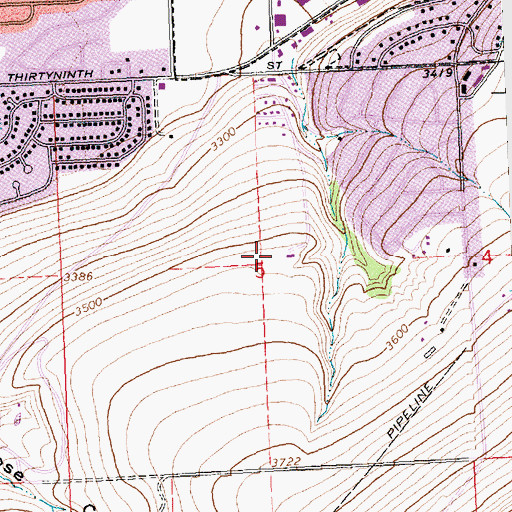 Topographic Map of High Park, MT