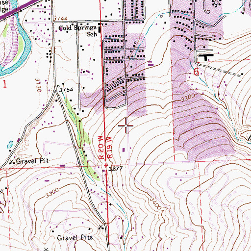 Topographic Map of Pheasant Run Park, MT