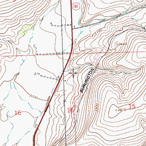 Topographic Map of Reid (historical), MT