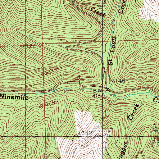 Topographic Map of Montreal (historical), MT