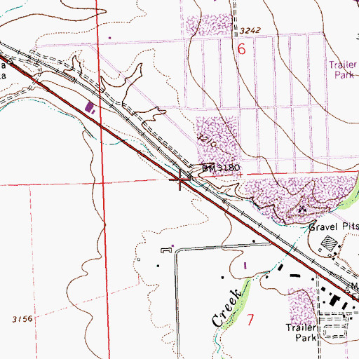 Topographic Map of McLeod (historical), MT