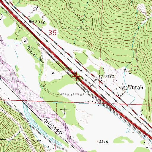 Topographic Map of Jennings (historical), MT