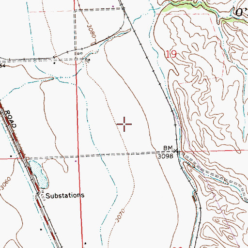 Topographic Map of Gaspard (historical), MT