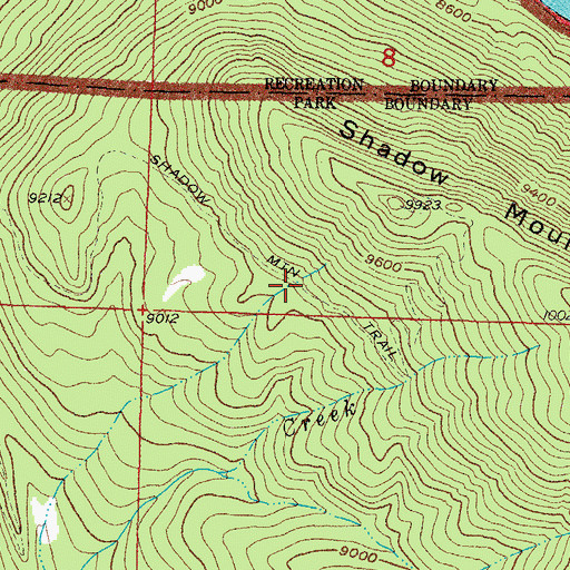 Topographic Map of Shadow Mountain Trail, CO