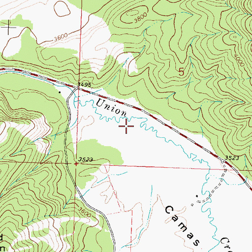 Topographic Map of Douglas (historical), MT