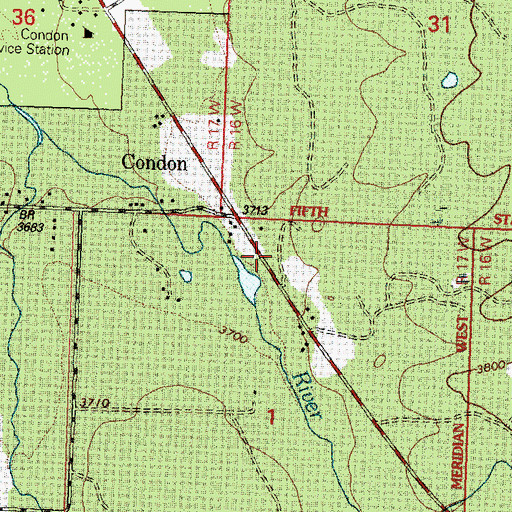 Topographic Map of Swan Valley Emergency Services Station 1, MT