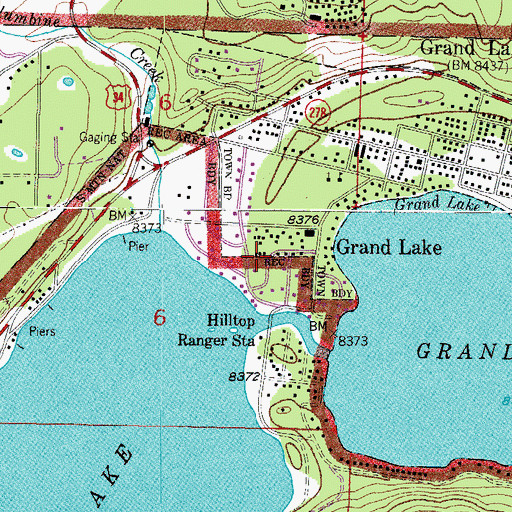 Topographic Map of Hilltop Ranger Station, CO