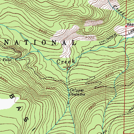 Topographic Map of Cony Creek, CO