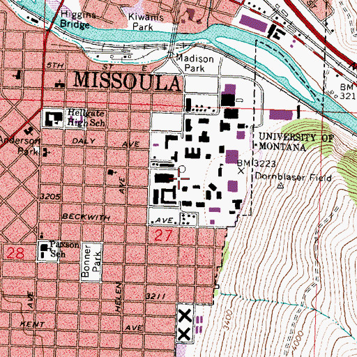 Topographic Map of Grizzly Statue, MT