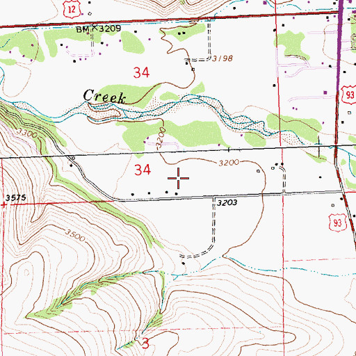 Topographic Map of Lolo Peak Trailer Court, MT