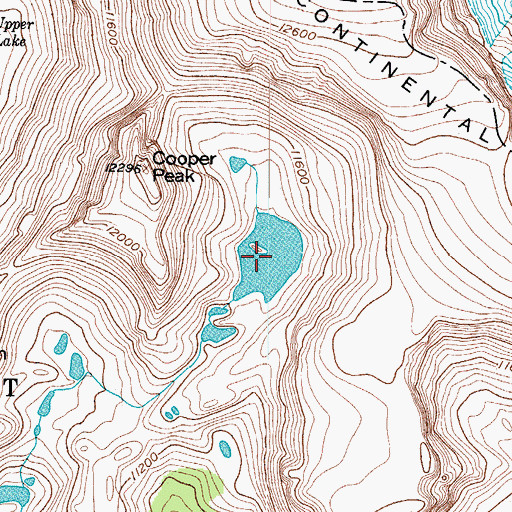 Topographic Map of Island Lake, CO